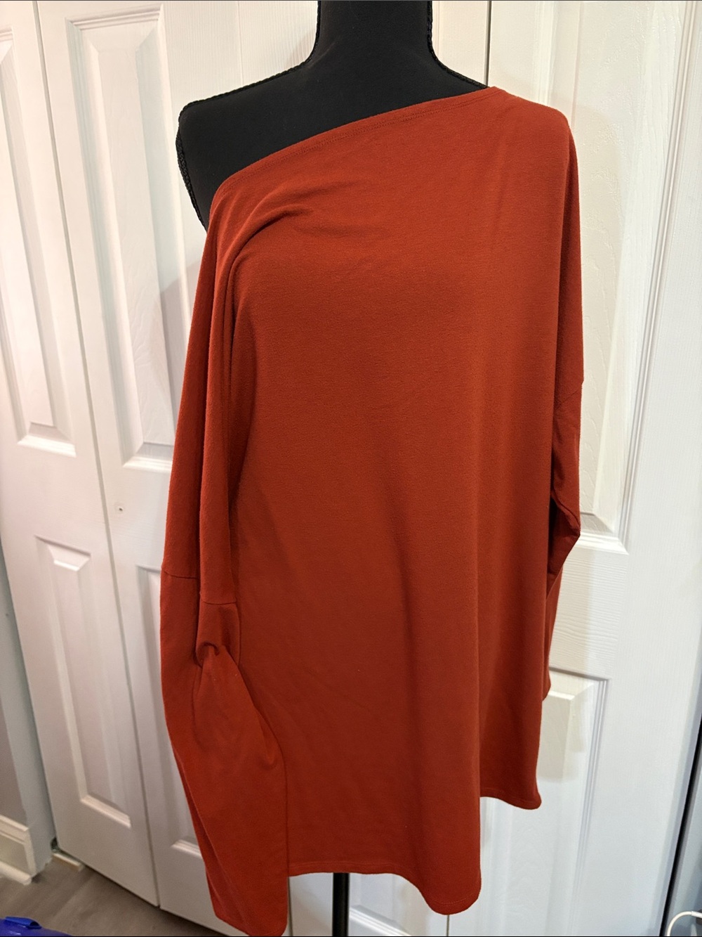 Forever 21 Burnt Orange One-Shoulder Oversized Top